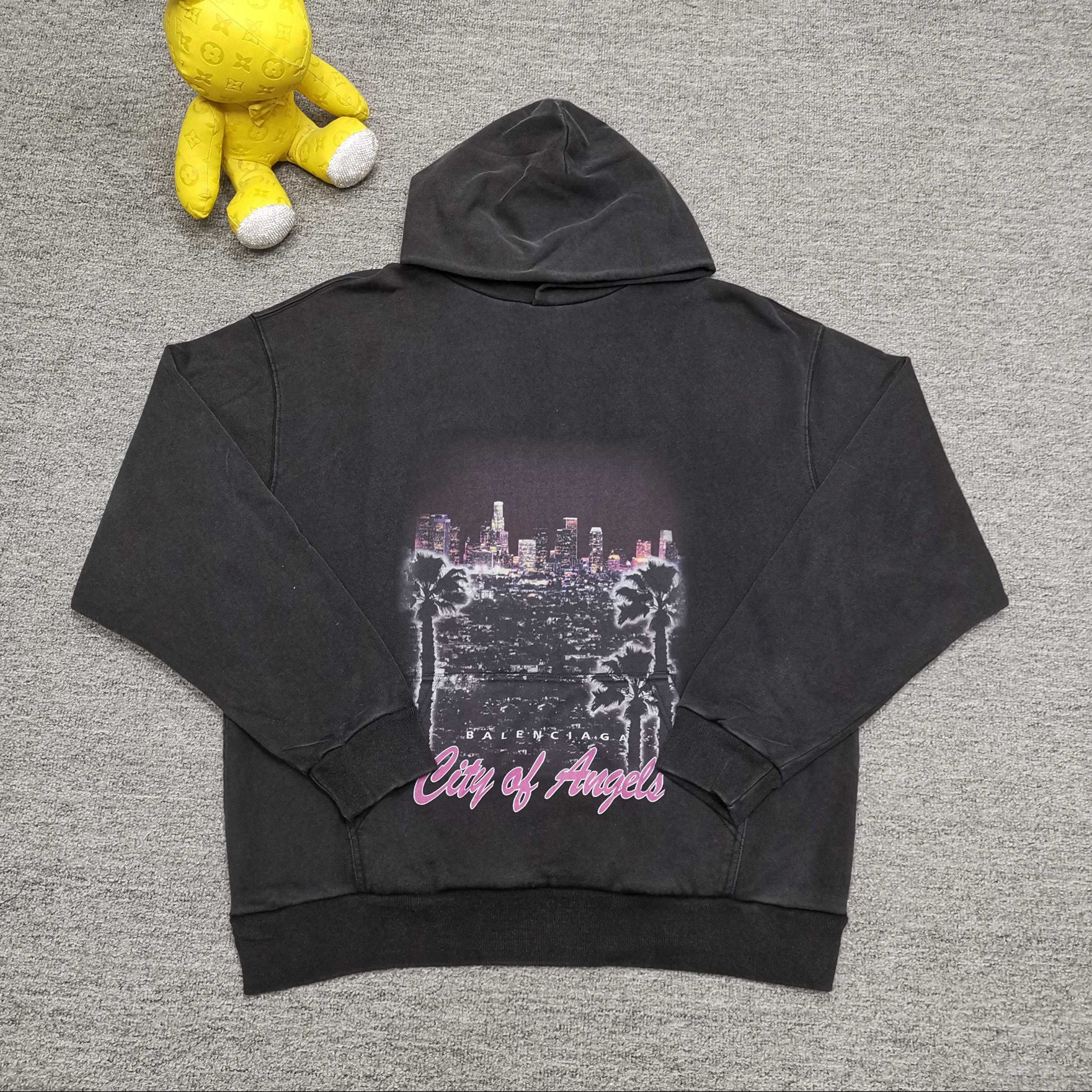 발렌시아가 남녀공용 후드티