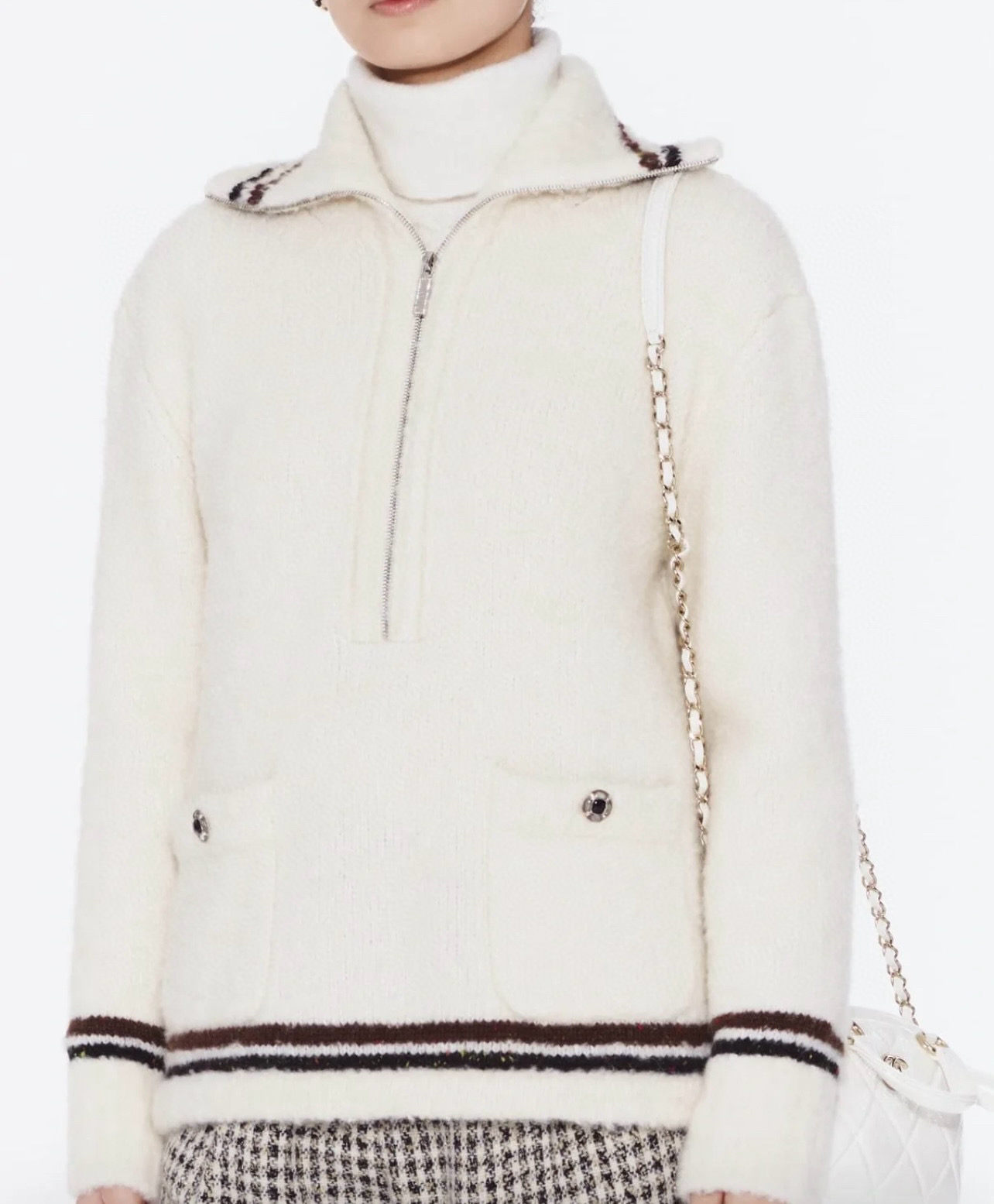 샤넬 여자 니트