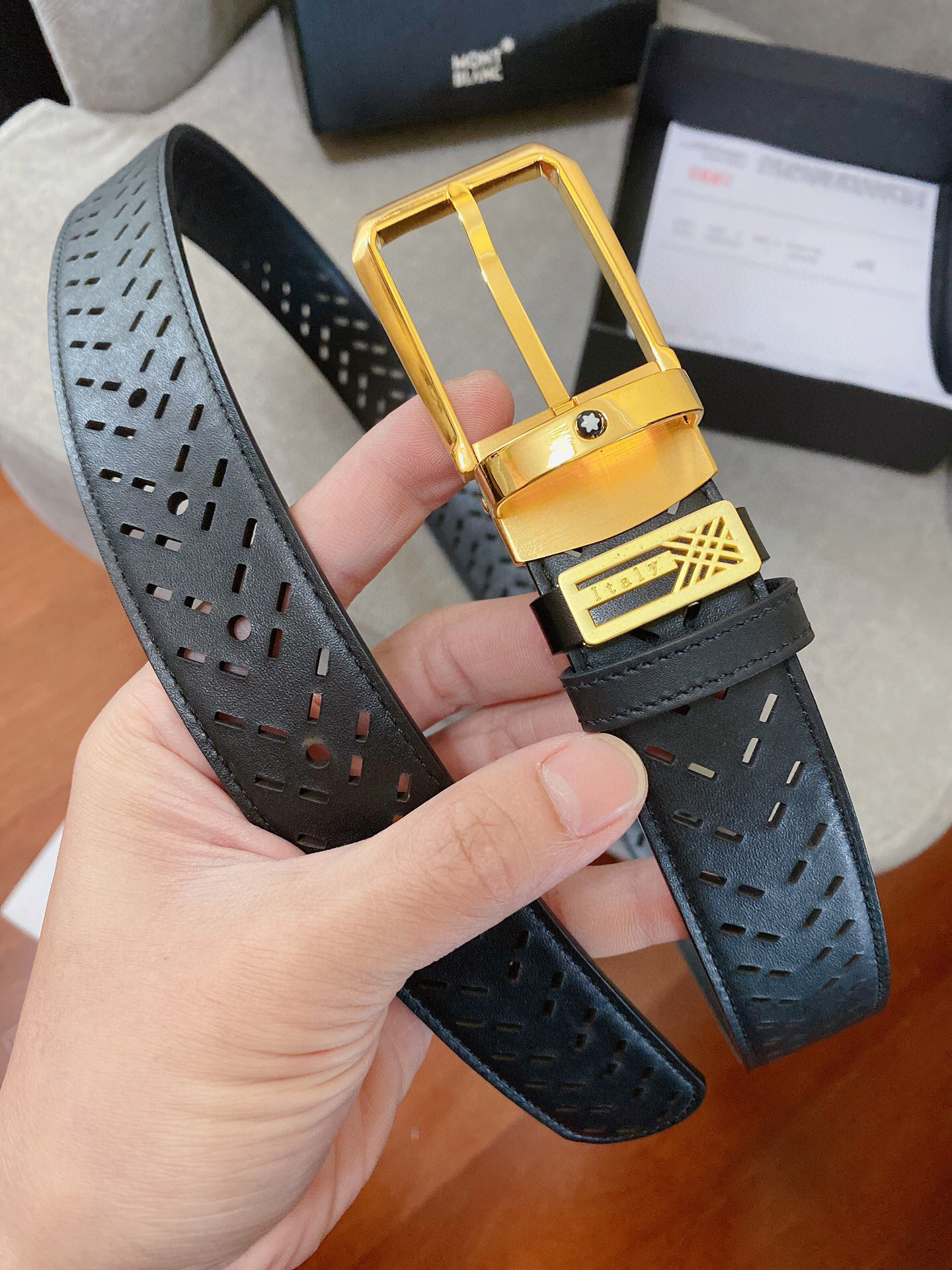 몽블랑 남자 벨트