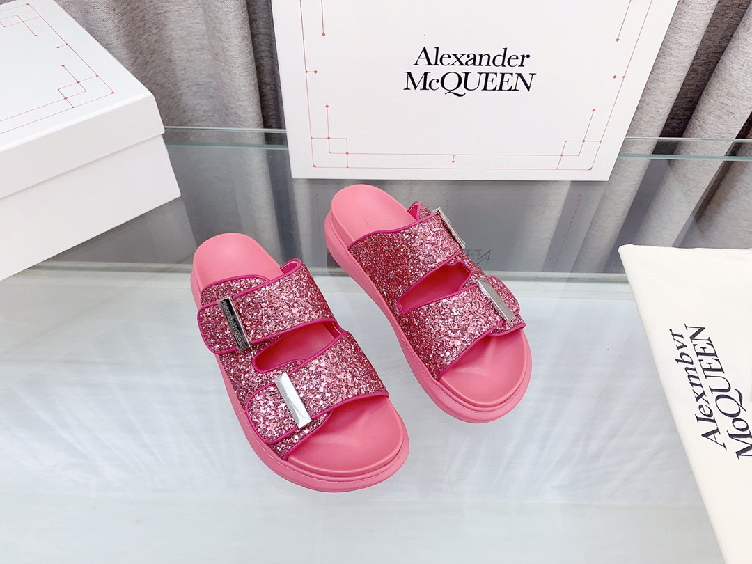 알렉산더 맥퀸 여자 슬리퍼 5cm
