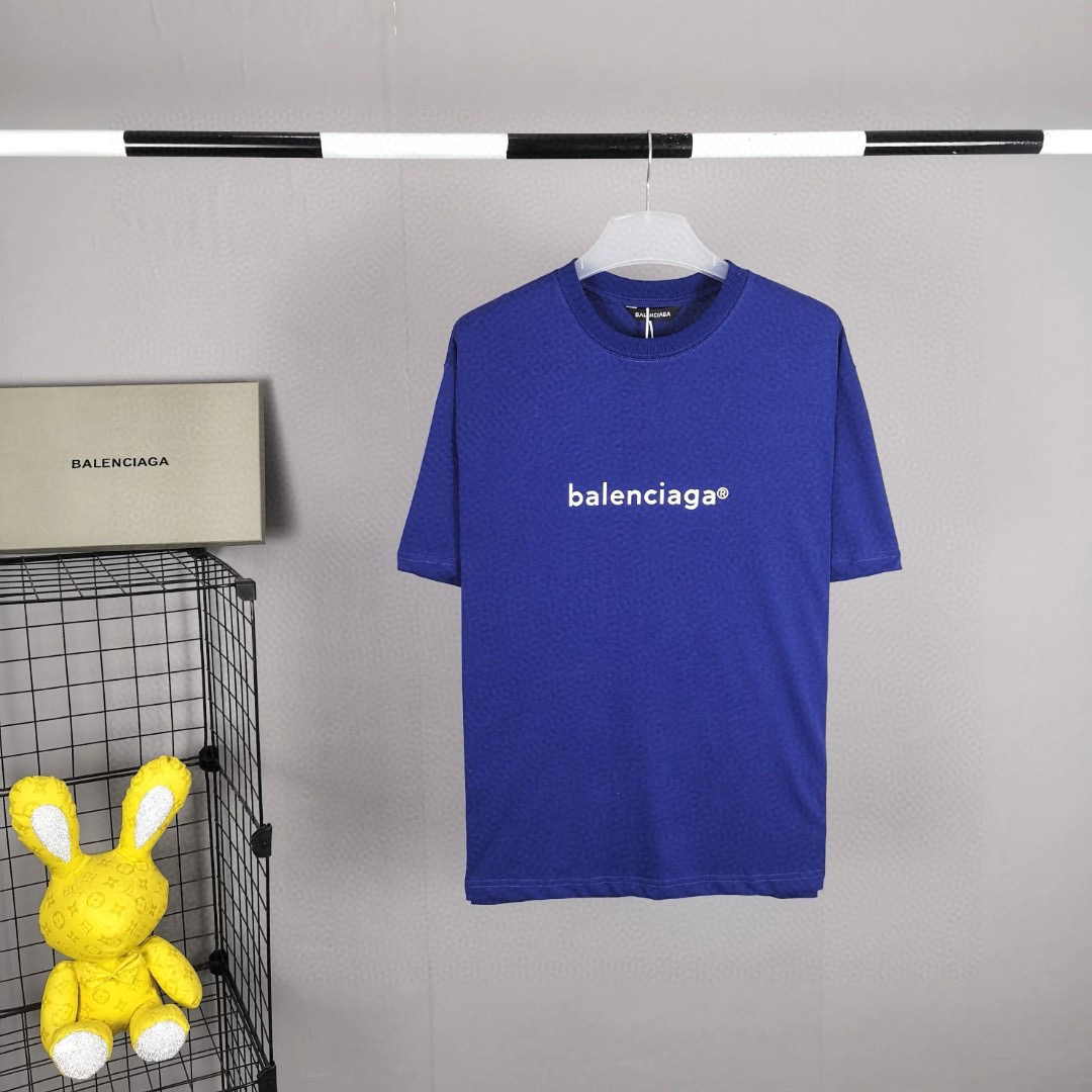 발렌시아가 남녀공용 반팔티