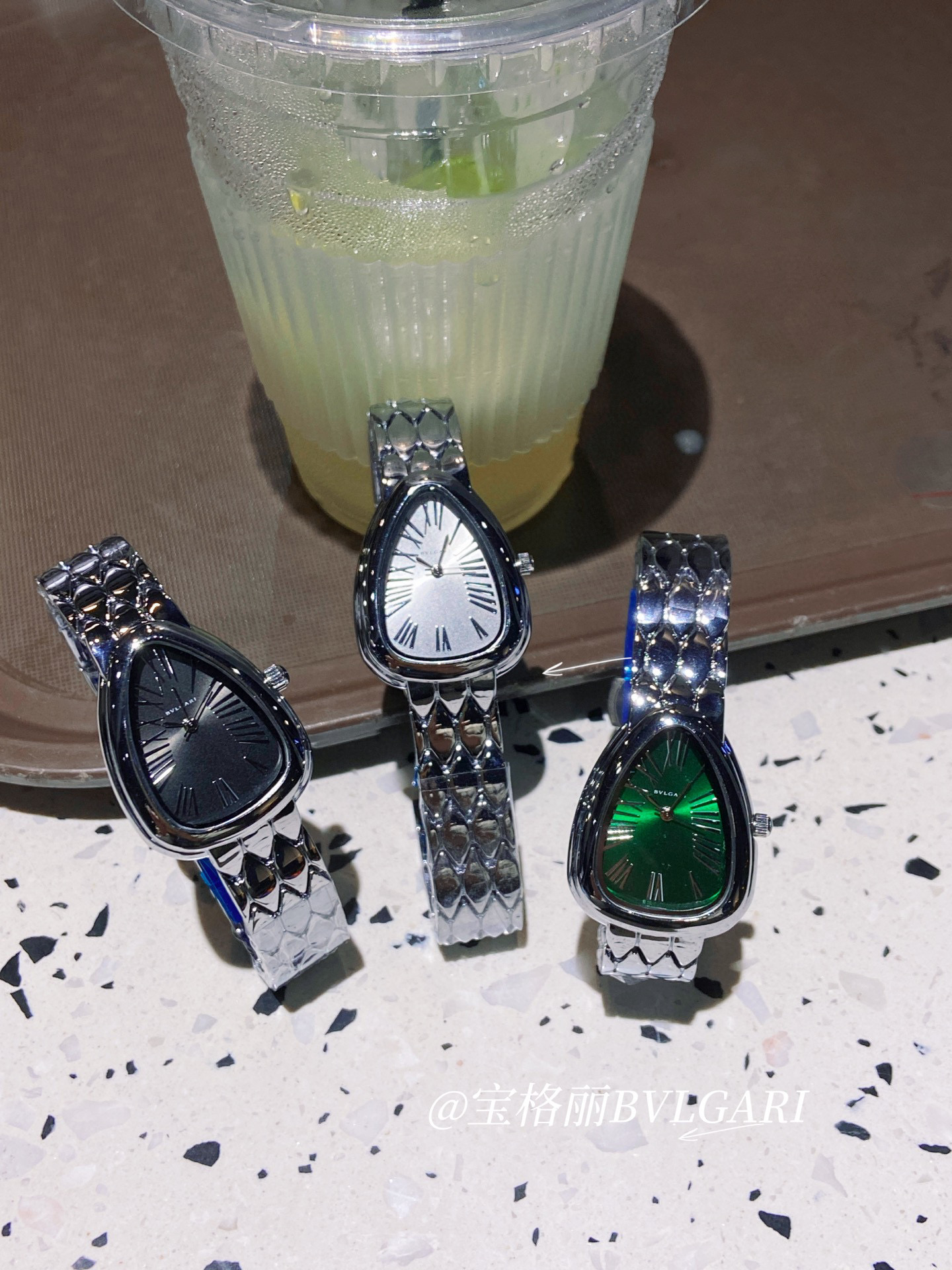 불가리 3칼라 A급 여자 시계