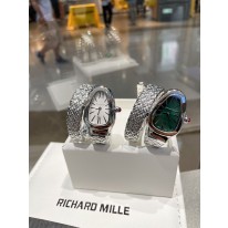 불가리 2칼라 미러급 여자시계