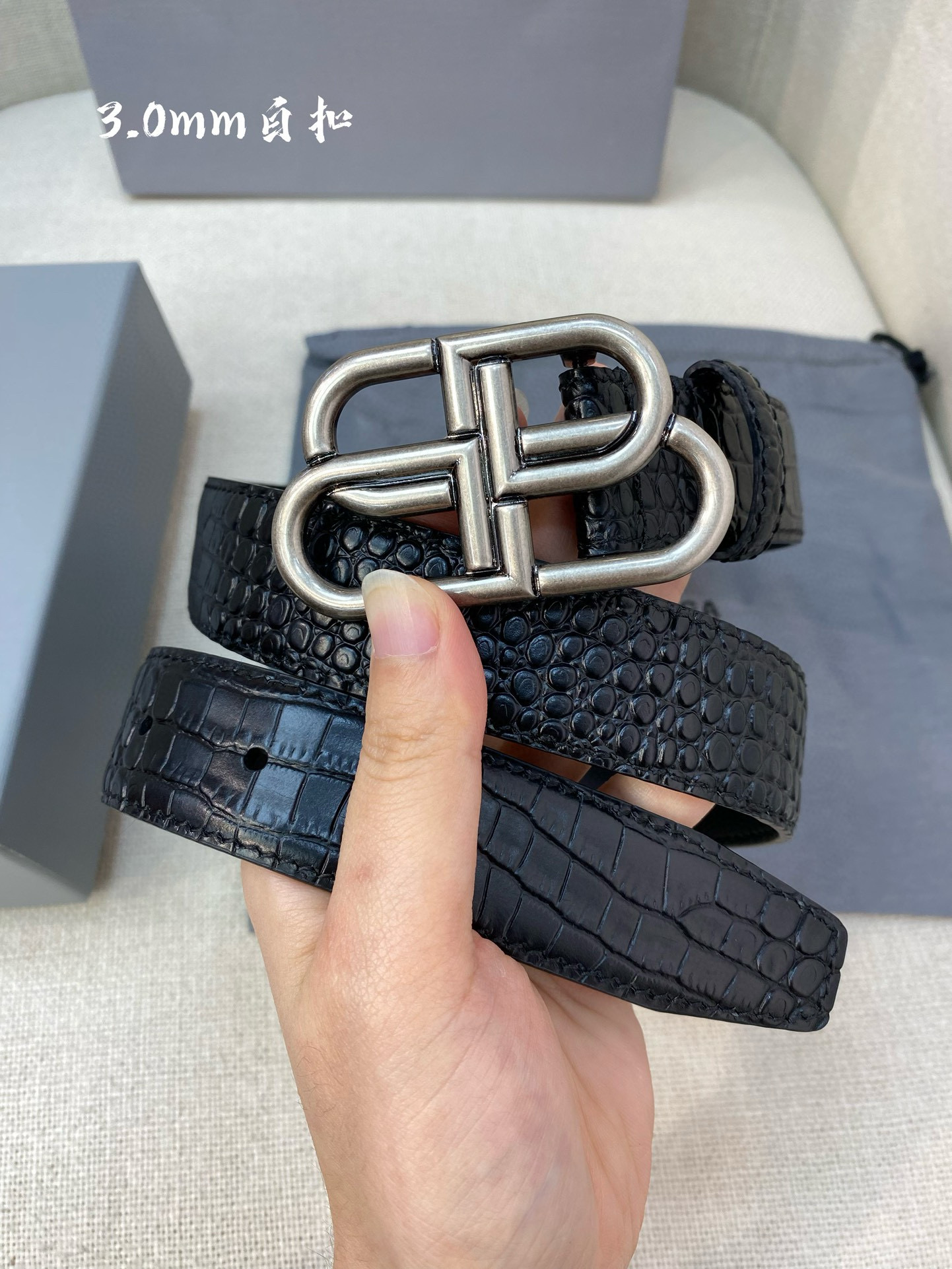 발렌시아가 남자 벨트