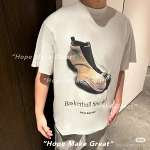 발렌시아가 남녀공용 반팔티