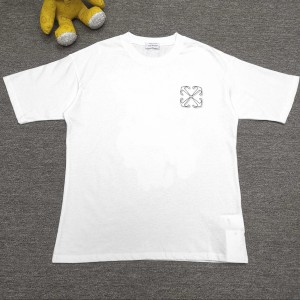 오프화이트 남녀공용 반팔티