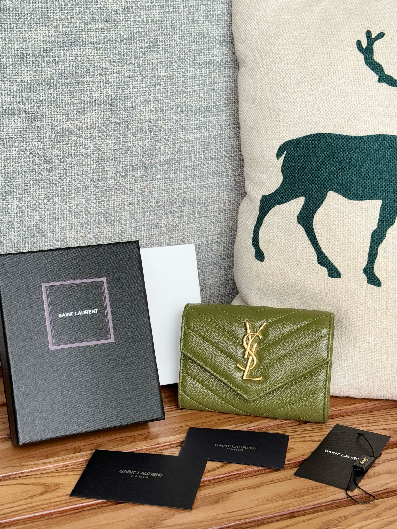 입생로랑 414404 카드지갑 머니클립