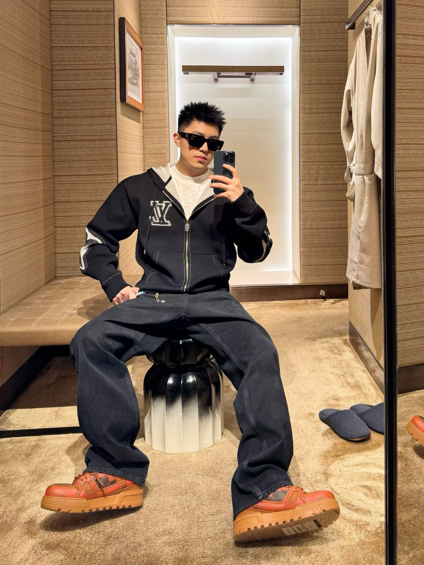 루이비통 남자 가디건