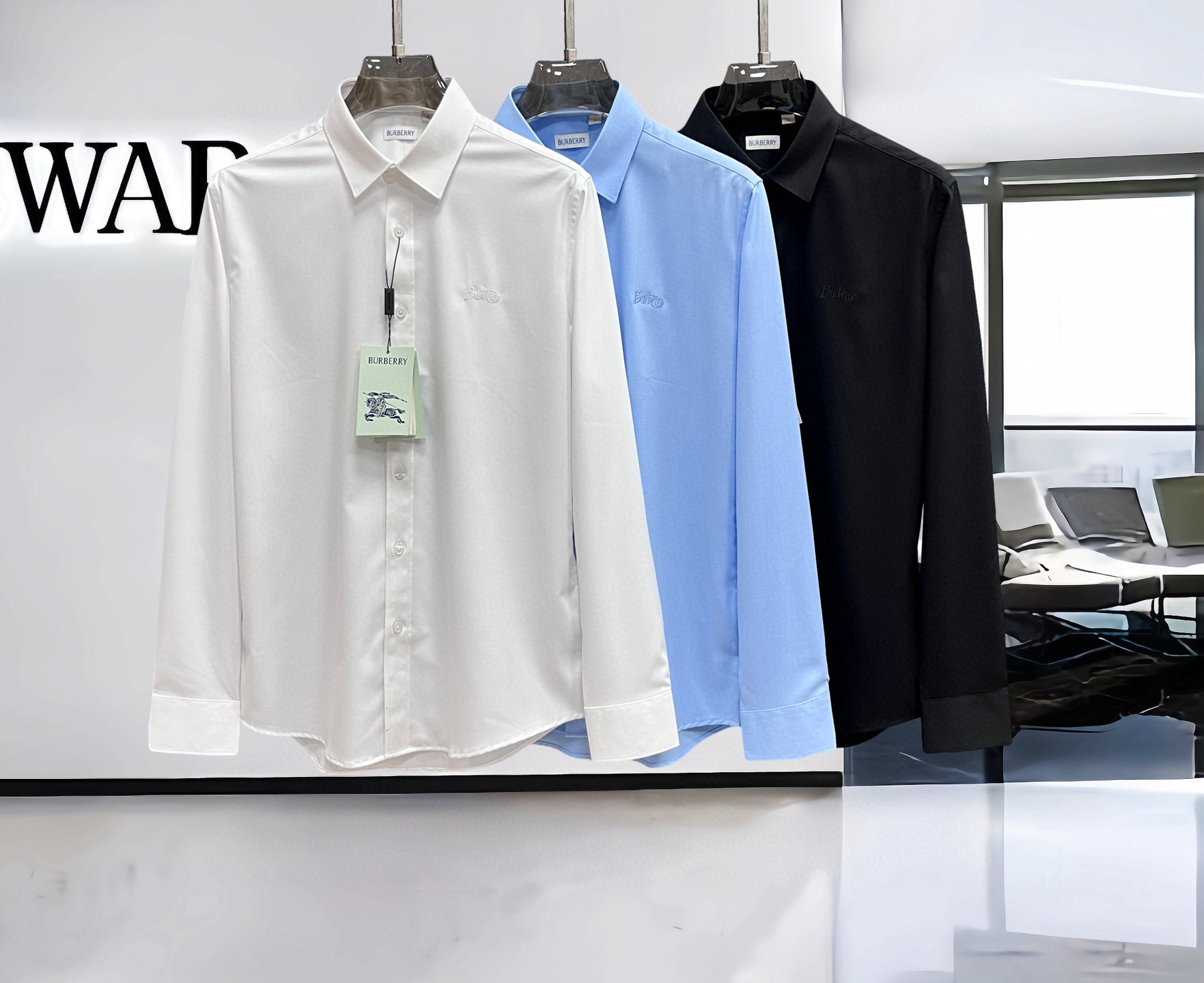 버버리 3컬러 남자 셔츠