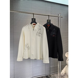 에르메스 2컬러 남자 가디건