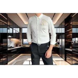 에르메스 2컬러 남자 셔츠