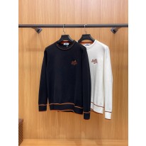 에르메스 2컬러 남자 니트