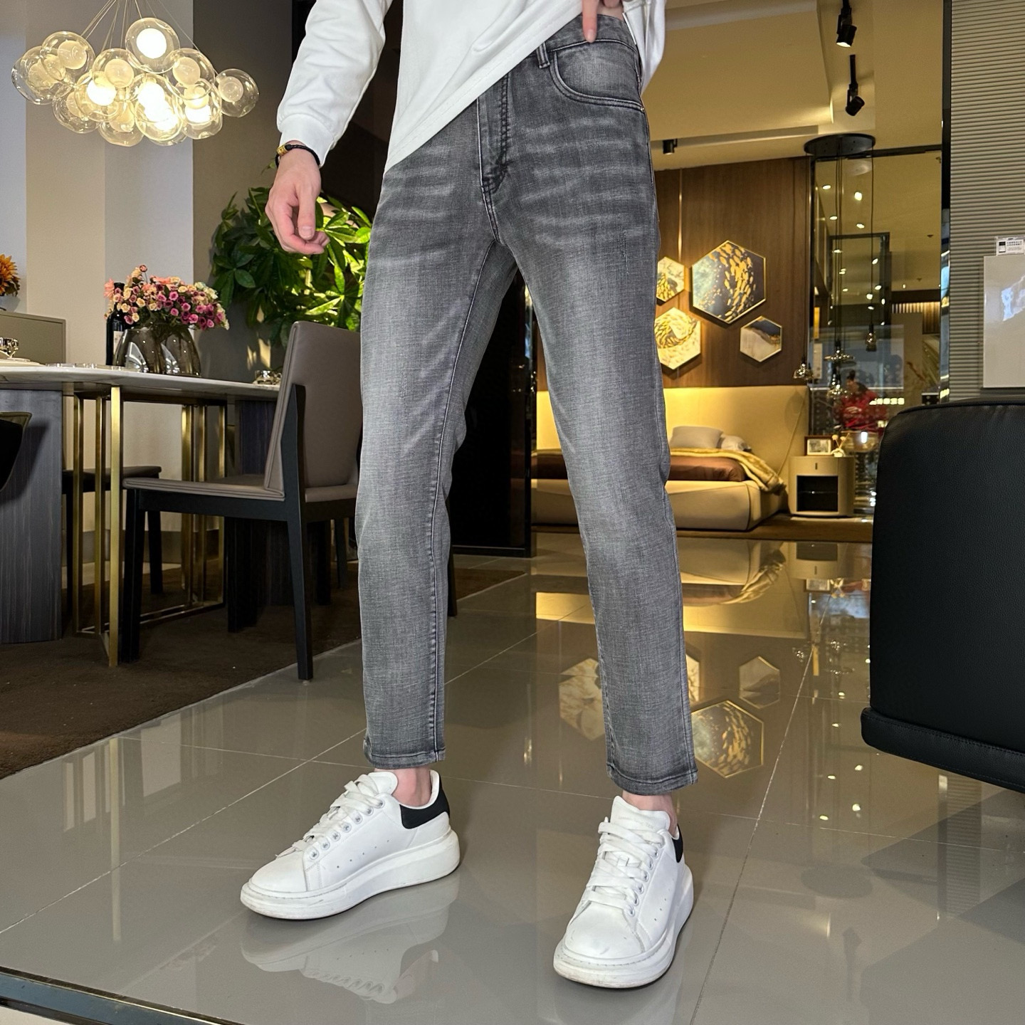 발렌티노 남자 청바지