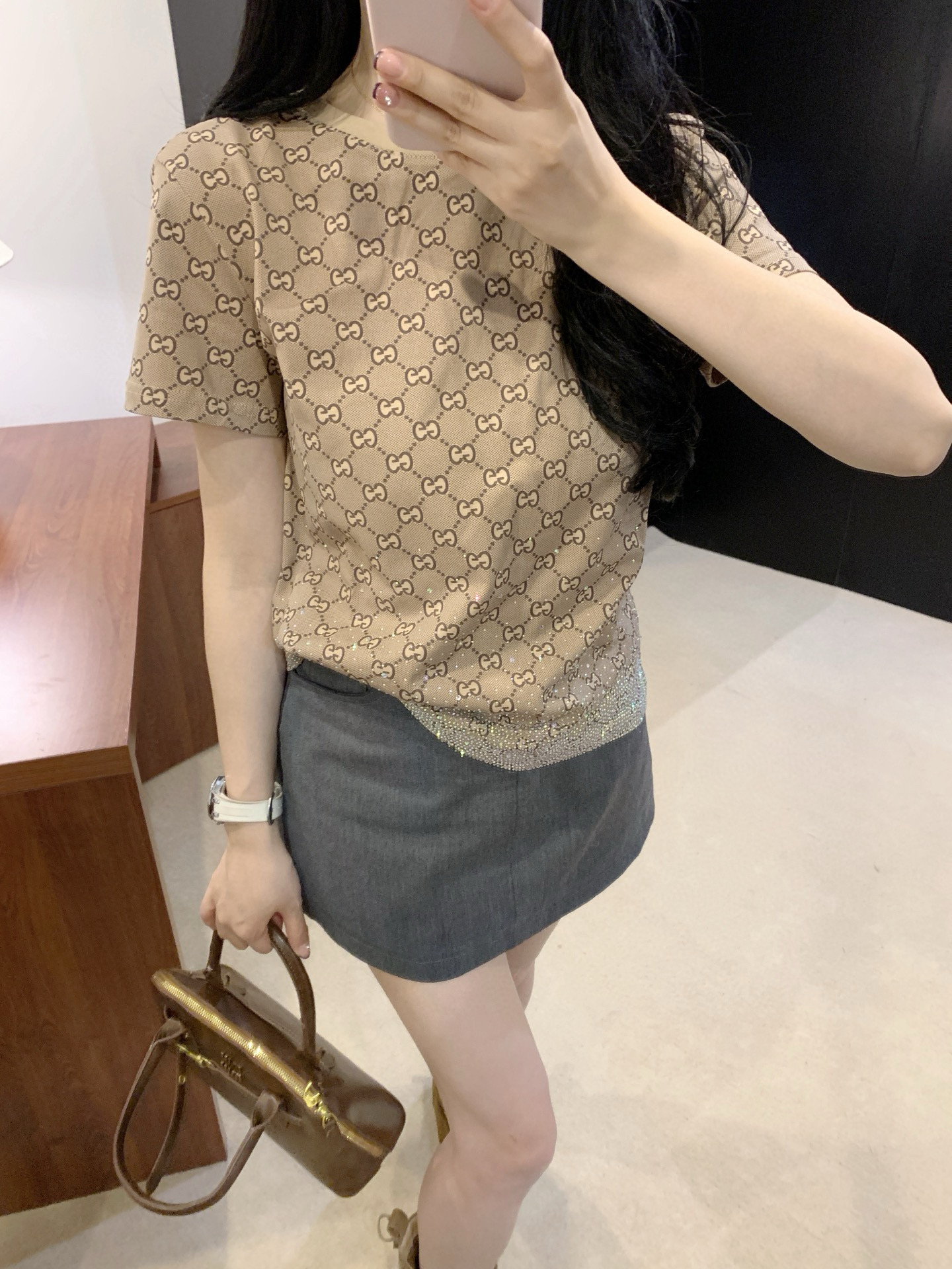 구찌 여자 반팔티