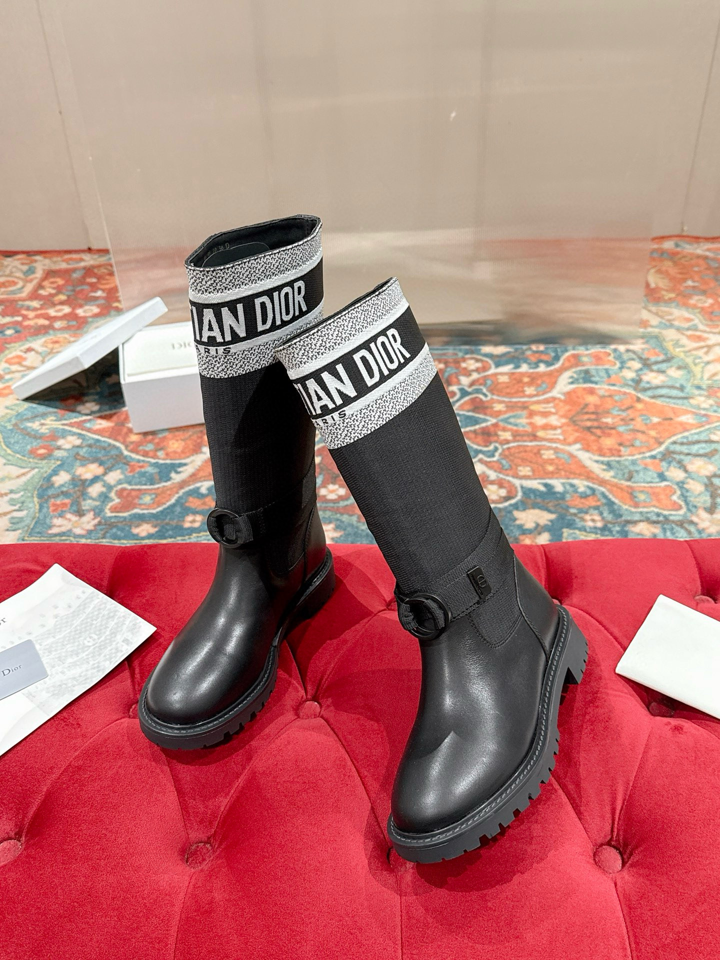 디올 여자 부츠