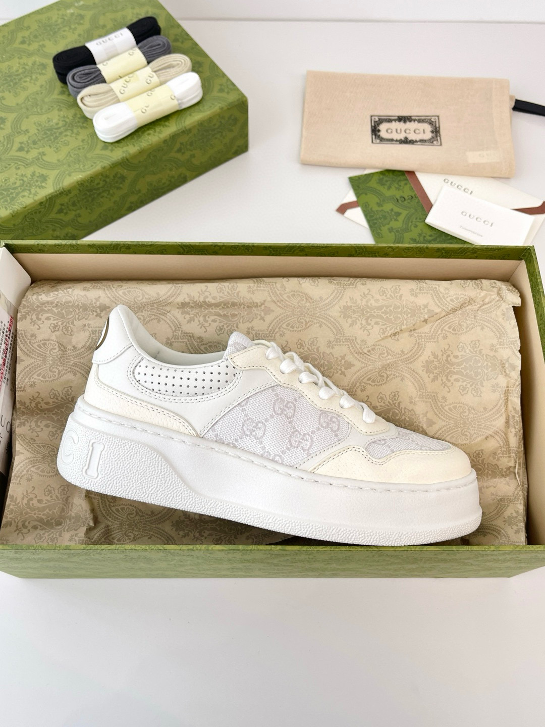 구찌 4cm  남녀공용 신발 운동화 스니커즈